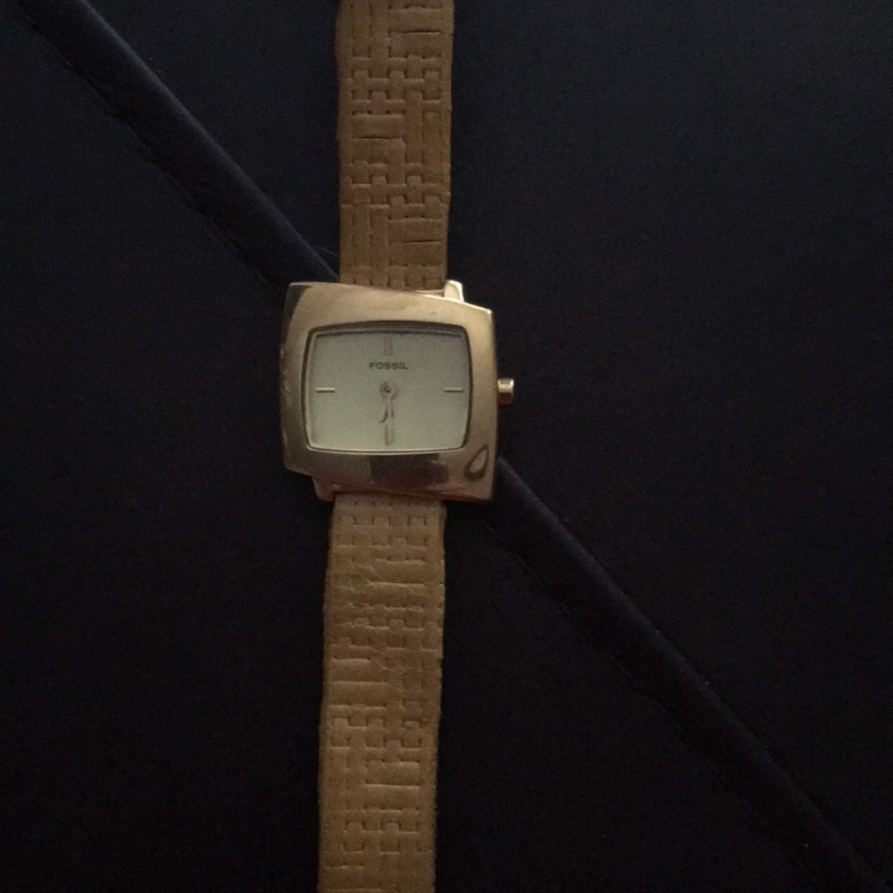 Fossil leather watch